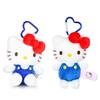 Genuine Hello Kitty Cute Blue Keychain Car School bag Pendant Kids Plush Toys Keyring Plushier Birthday Thanksgiving Gift