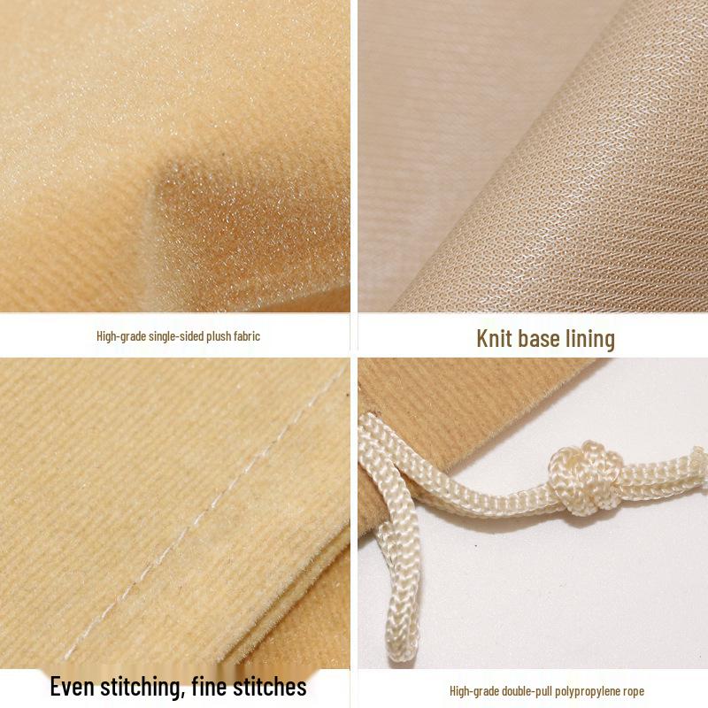 Luxury Velvet Drawstring Pouch for Jewelry, Earphones, Power Bank & More (Small/Large)