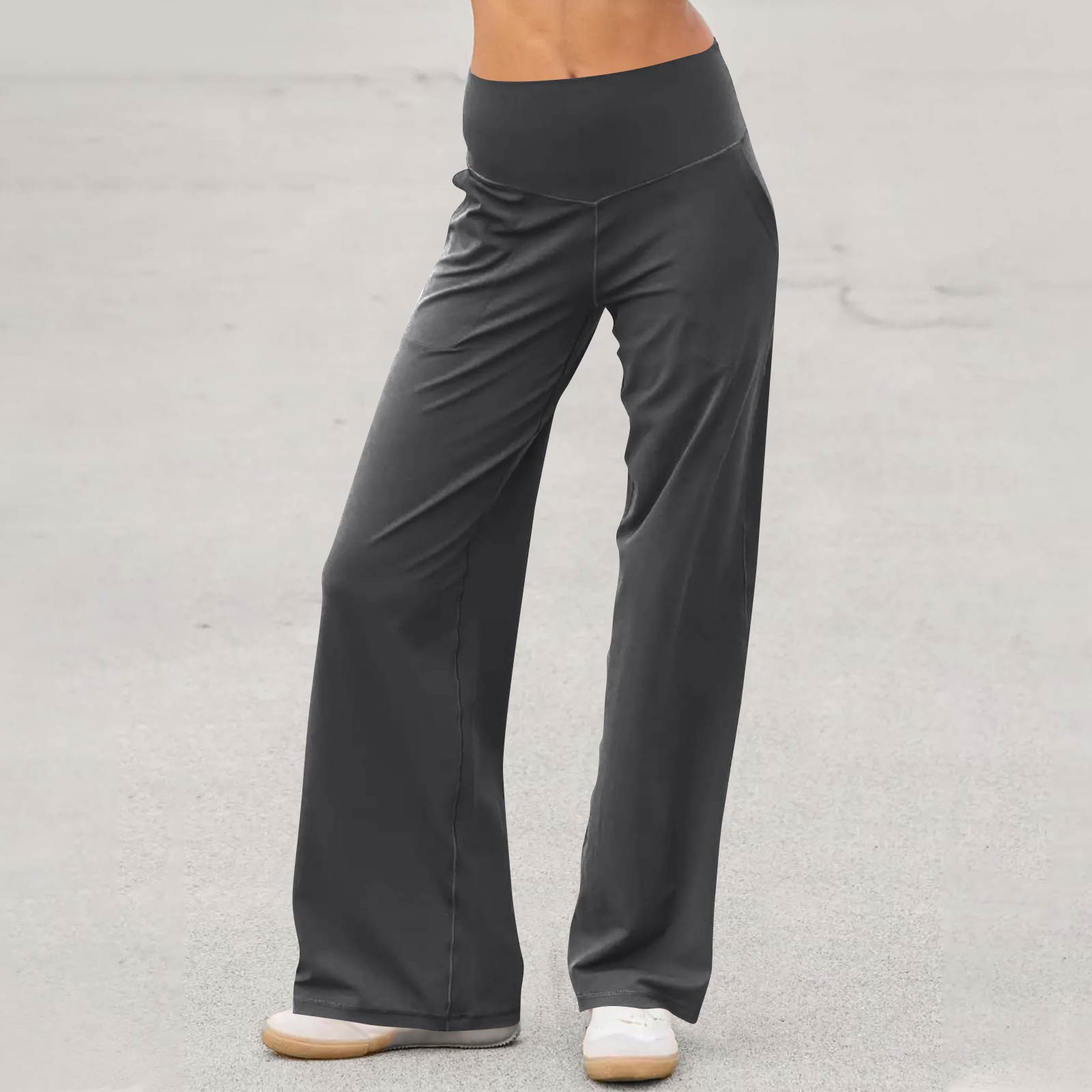 

Women s High-Waisted Wide Leg Yoga Pants With Pockets XXL