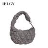IELGY Cloud Bag Pleated Soft Down Bag Nylon Handbag