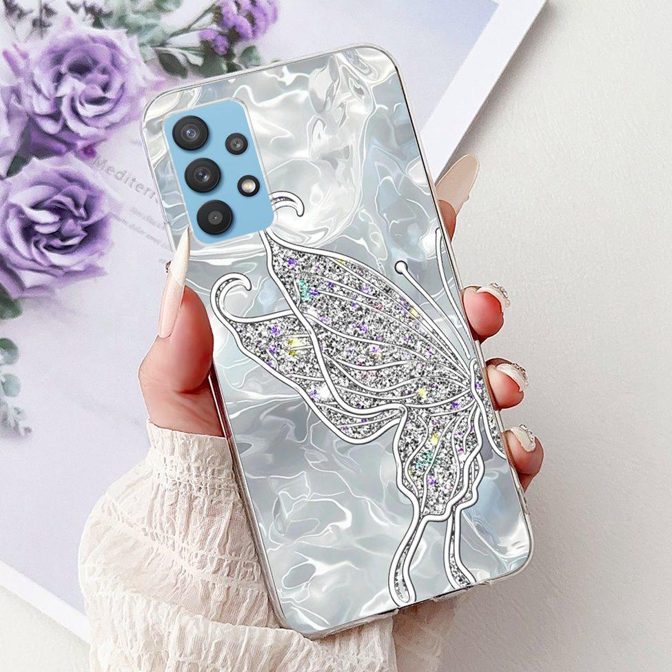 For Samsung A32 5G Case SM-A326B Clear Cute Cat Fashion Funny Painted Back Cover For Samsung Galaxy M32 5G Phone Case SM- M326B