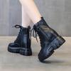 New Non-slip Warm Velvet Martin Boots Women's Inner Height Increase Hair Locomotive Boots Casual Thick Short Boots