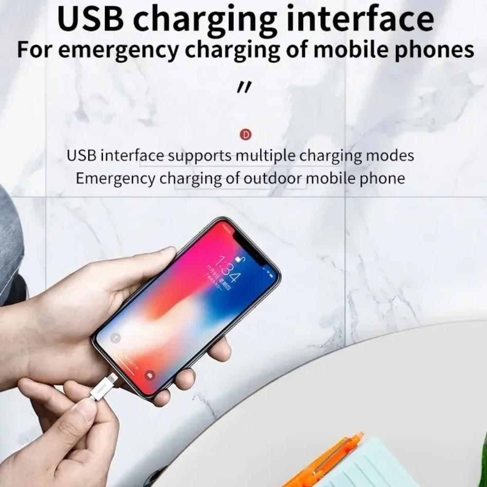 USB Rechargeable High Power LED Camping Light Portable Lantern Outdoor Tent Lamp with Emergency Lighting for BBQ Hiking