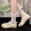 Fashion Women Flats Bow Ballet Dance Mary Jane Shoes Summer Autumn Girls Sandals Fashion New Dress Designer Casual Shallow Footwear