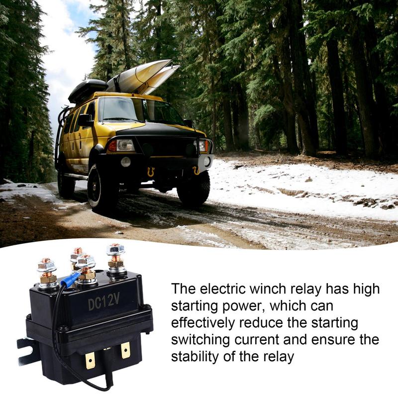 Winch Solenoid Relay Kit Practical Winch Solenoid Winch Control Box Sturdy Electric Winch Relay Automotive Relays Kit For Cars