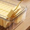 Butterdose Butterbehälter mit Schneider, Klarer Luftdichter Butterschneider für Einfaches Schneiden und Aufbewahren