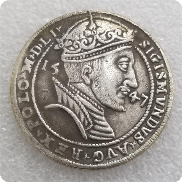 

Антикварная латунная памятная серебряная монета-доллар 1547 года