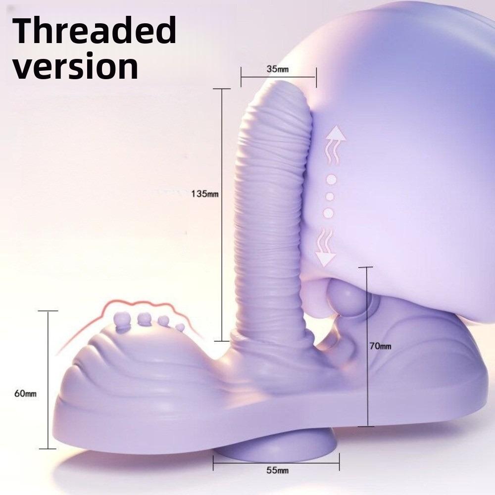 Seat cushion simulation male organ fully automatic extension and contraction stimulation vibrator with heating female self-stimulation device