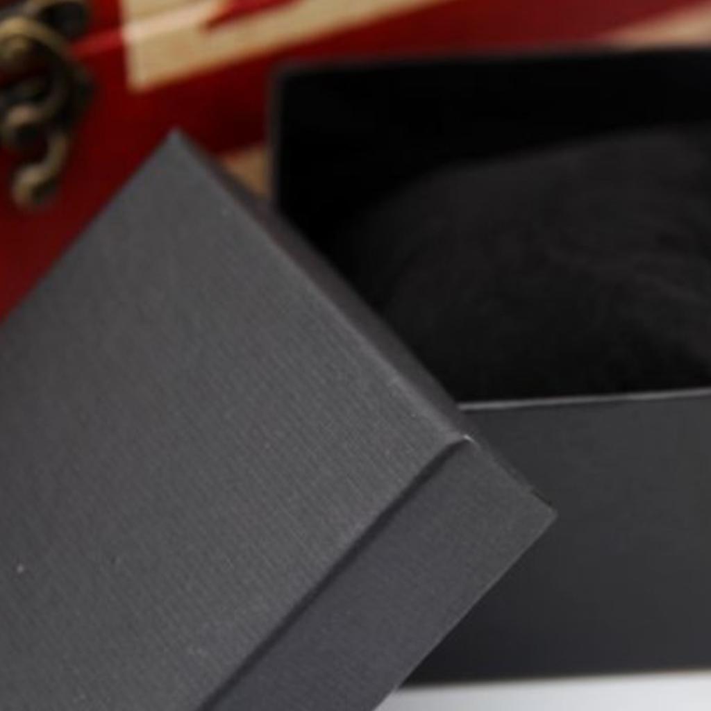 Home Watch Storage Box Black Lightweight Elegant Modern Practical Watch Case for Working Bedroom