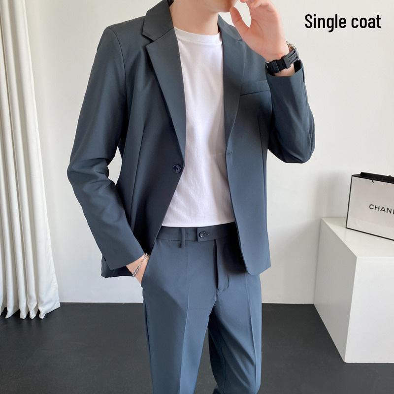 Stilvolle Herren-Freizeitanzüge: Koreanische Business-Anzüge und Hosen-Set für Frühling, Sommer und Herbst