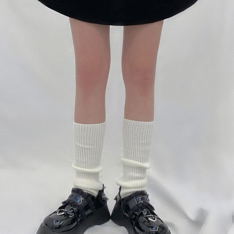 Unisex Knitted Boots Socks Soft Crochet Long Stockings Toeless Leg Warmers for Dance Knee for Protection Foot Cover