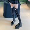 Frühling Sommer Schöne Und Bequeme Für Frau Spitze Etikett Kniehohe Schlauchsocken Ultra-dünne Strümpfe Kniehohe Frottee Oberschenkel Socken