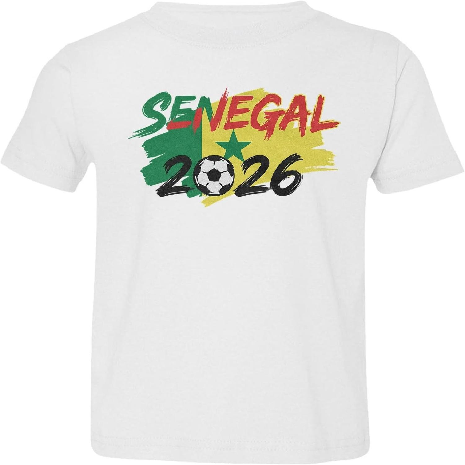 Senegal Tribute Flag Graphic - 2026 Soccer Fans Toddler T-Shirt S