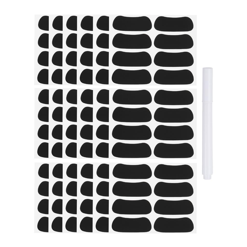 48-144Pairs Sports Eye Black Stickers Under Eye Black Strips Football Face Stickers Breathable Eyeblack Sticker with 1Pcs Pencil