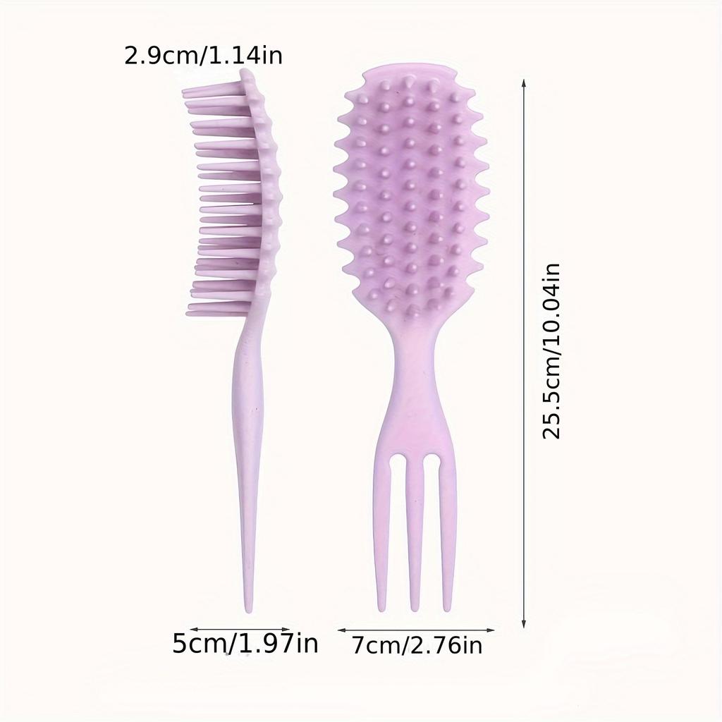 Lockenbürste - Sanfter Entwirr- und Stylingkamm für nasse oder trockene Locken, reduziert Ziehen und Separieren, ideal für Frauen, Männer, Mädchen