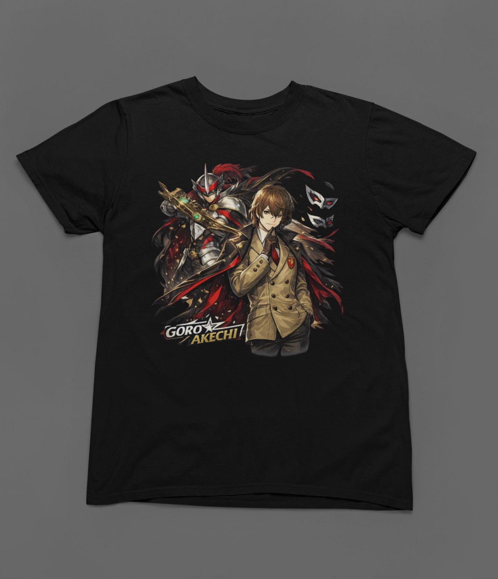 Persona 5, Goro Akechi, Shin Megami Tensei, Game Gift, Gaming Shirt, Anime T-Shirt, Manga Shirt, Gift for Gamer,Online Gamer Gift Video Game M