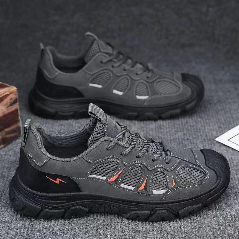 Spring Autumn Men Jogging Sneakers New Breathable Work Safety Shoes Outdoor Anti-slip Man Training Shoes Hombre