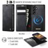 Voor Samsung Galaxy A57 2-in-1 Afneembare Portemonneehoes RFID-blokkerend PU Leer Kaarthouder Kickstand Magnetische Flip Schokbestendig