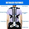 Women Men Back Straightener Hunchback Correction Spine Support Trainer Adjustable Back Brace Posture Corrector