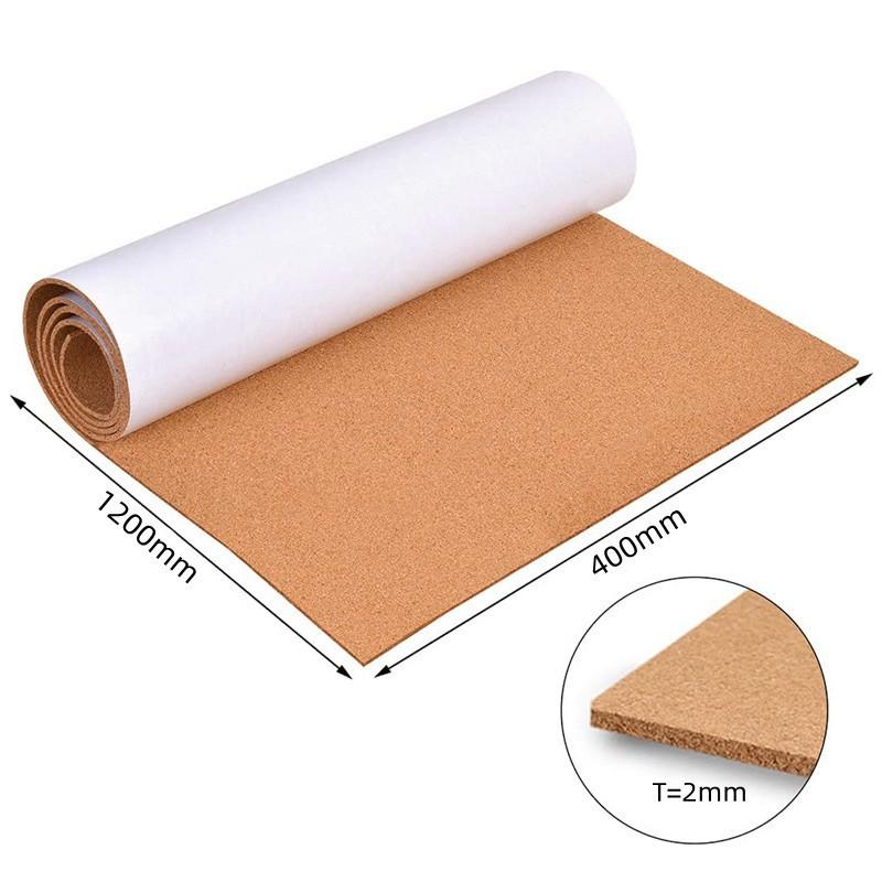 1Roll Self-Adhesive Cork Board Roll Cork Sheet Roll Wall Decorations DIY Crafts Party Wall Furnitures Decor Multiple Sizes