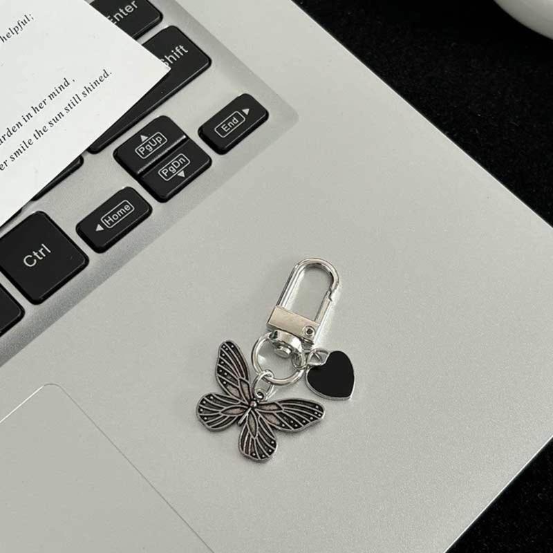 Cherry/Candy/Butterfly/Bowknot Heart Keychain Alloy Key Chain Multi-Functional Phone Chain Women Girls Purse Accessory