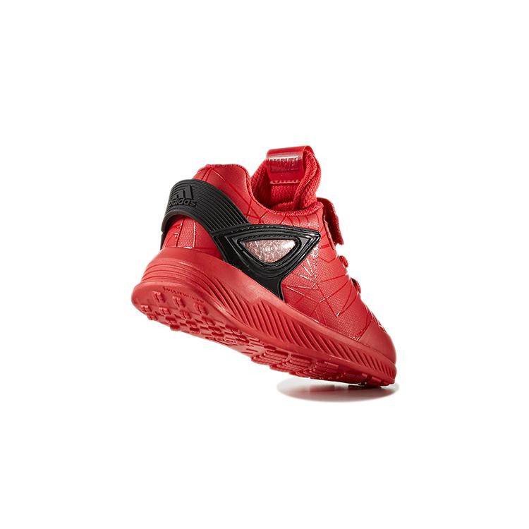 adidas Rapidarun I Spider Man Slip Resistant Slip Resistant Low Top Toddler Shoes Red Black Infant And Toddler S81132