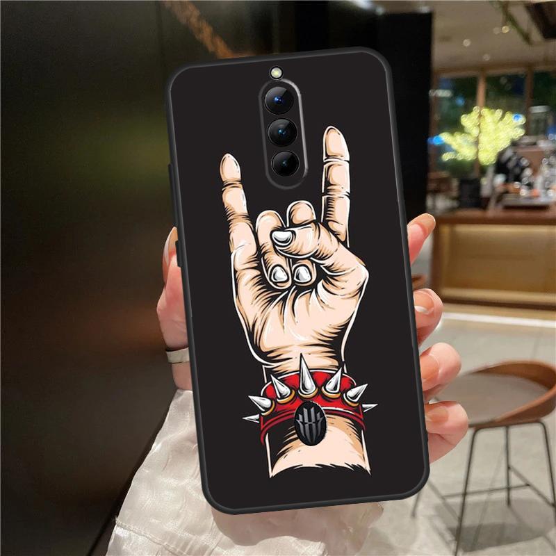 Rock and Roll Skull Case For ZTE Nubia Red Magic 8 8S 9 9S 10 10S 11 Pro Plus 6 7 6S 7S For RedMagic 10 Air Cover