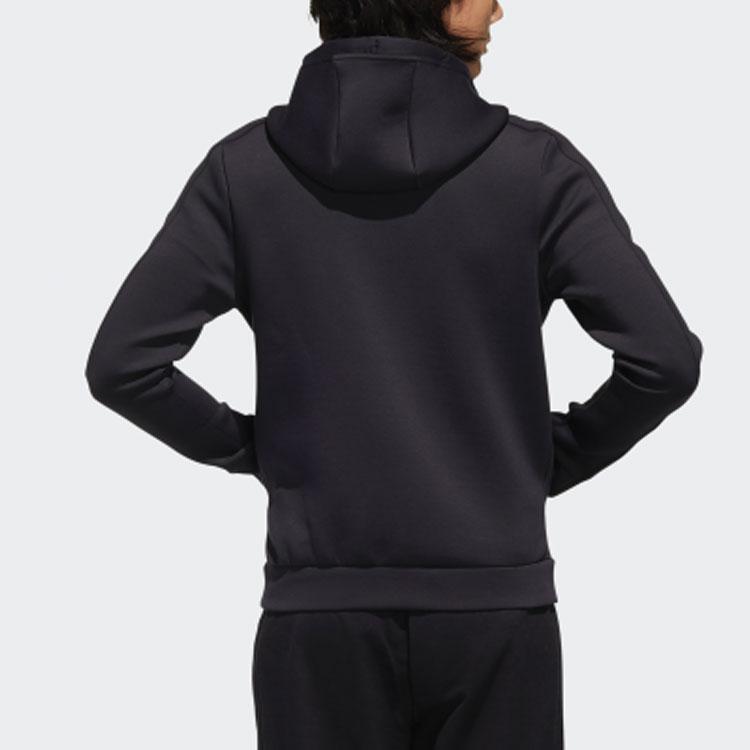 Adidas Neo Casual Sports Hooded Jacket Men Outerwear Black BQ0794
