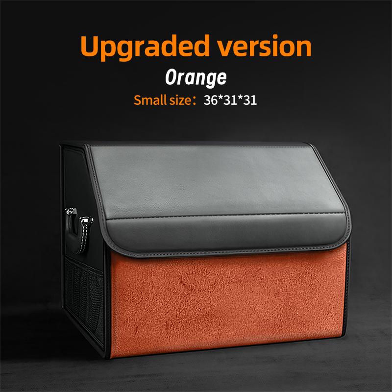 Auto Wildleder Kofferraum Organizer Große Kapazität Leder Faltbare Aufbewahrungsbox Tragbar Multifunktional Werkzeug Organizer Auto Zubehör