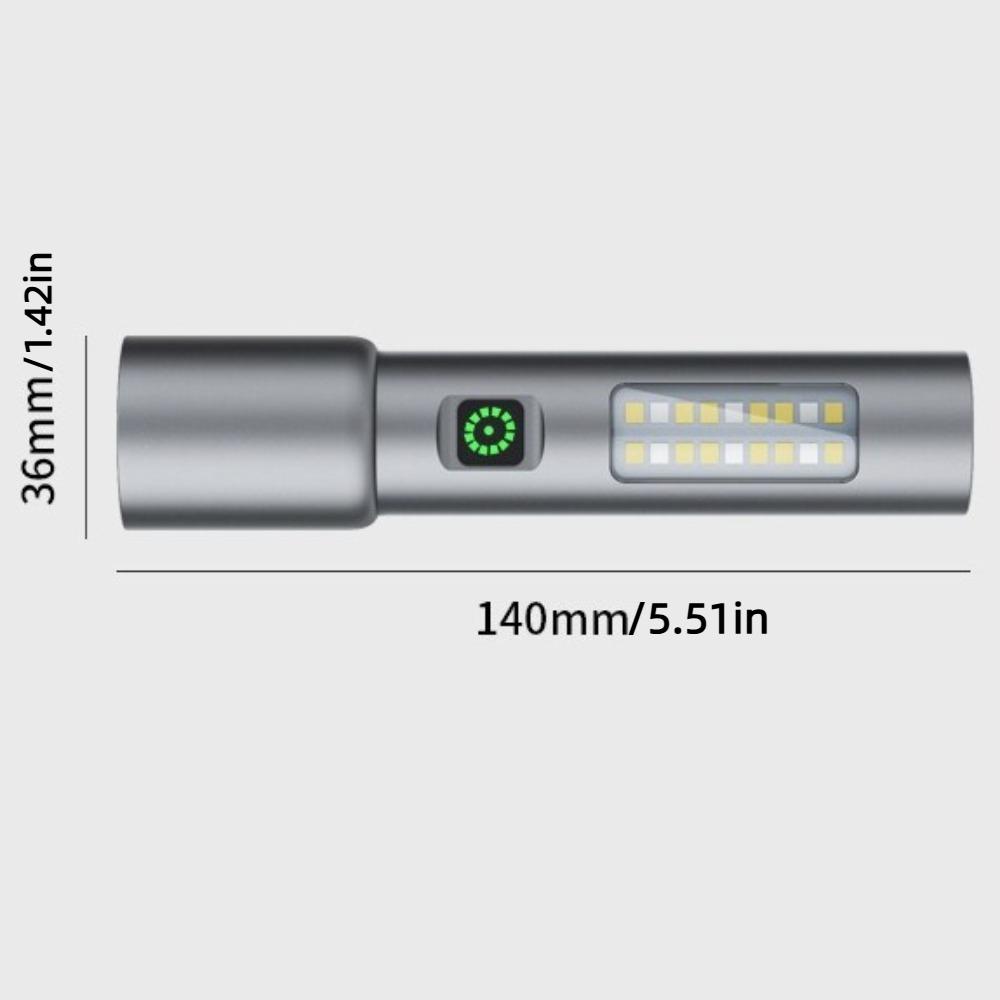 USB Rechargeable Mini LED Flashlights with 6 Modes EDC Portable Lantern  Self Defense
