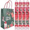 30 Pcs Christmas Gift Tote Bag Eve Candy Paper Kraft Party Bags Large Snack Bulk Storage Wrapping for Presents Decorative Extra