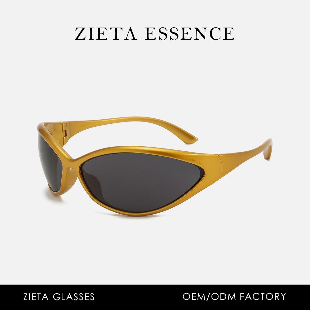 Street Punk Cat Eye Sunglasses Futuristic Runway Uv-Proof Sunglasses Glasses