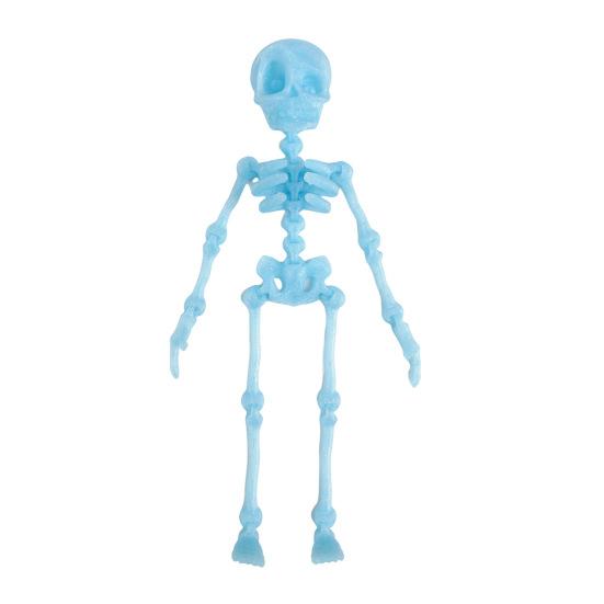 3D Printed Skeleton Articulated Skeleton Figure Collectible Flexible Skeleton Fidget Toy for Halloween Decoration Stress Relief