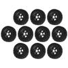 6WD Rubber Tires Aluminum Alloy Wheel Hub for WPL B24 B36 1 16 RC Car Upgrade PartBlack