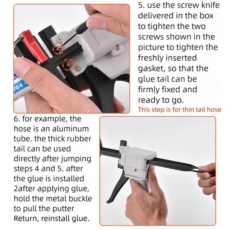 Lightweight Plastic Adhesive Dispenser Manual Glues Guns With Accurate Glues Application For Detailed Crafting Tasks