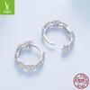 Fresh Little Daisy Ear Buckle S925 Sterling Silver Flower Sunshine Charm Earrings Earrings