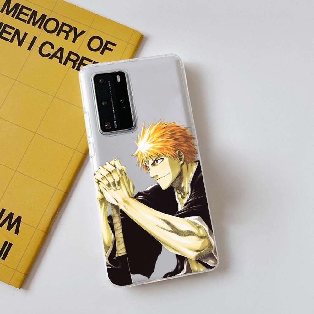 Anime Bleach Kurosaki Ichigo Phone Case for Samsung S10 20 22 23 A10 40 for Xiaomi10 Note10 for Huawei P50 20 Honor60 70