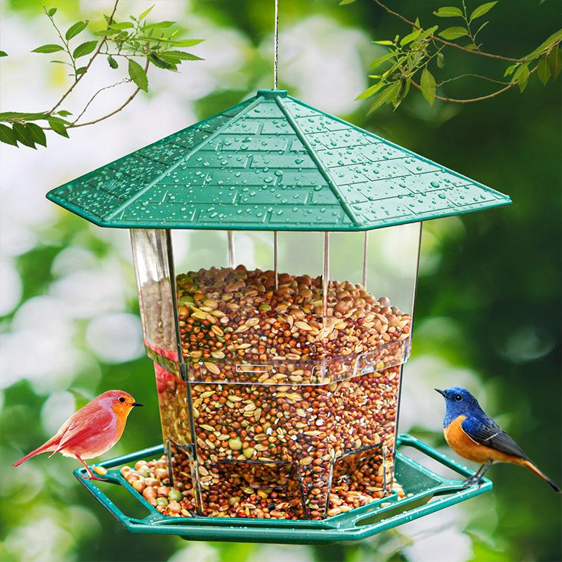 Składana klatka dla ptaków na zewnątrz z wystarczającą ilością miejsca dla wielu ptaków, odporna na promieniowanie UV i zamarzanie