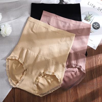High-Waisted Shaping Triangle Panties for Women - Hip-Lifting Abdominal Control Plus Sizes with Honeycomb Design