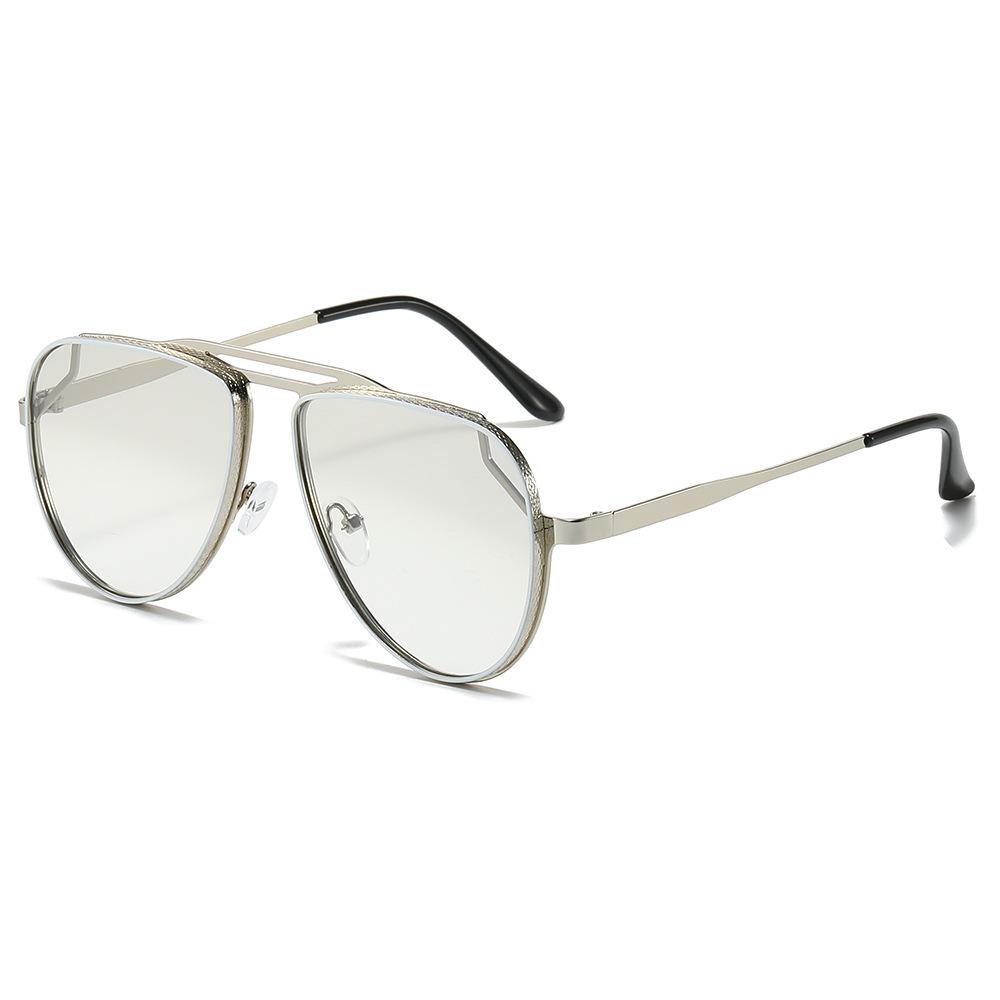 New Luxury Hollow Leopard Gradient Women Sunglasses  Double Framed Mirror Frame Fashion Leisure Sports Men Sun Glasses Uv400