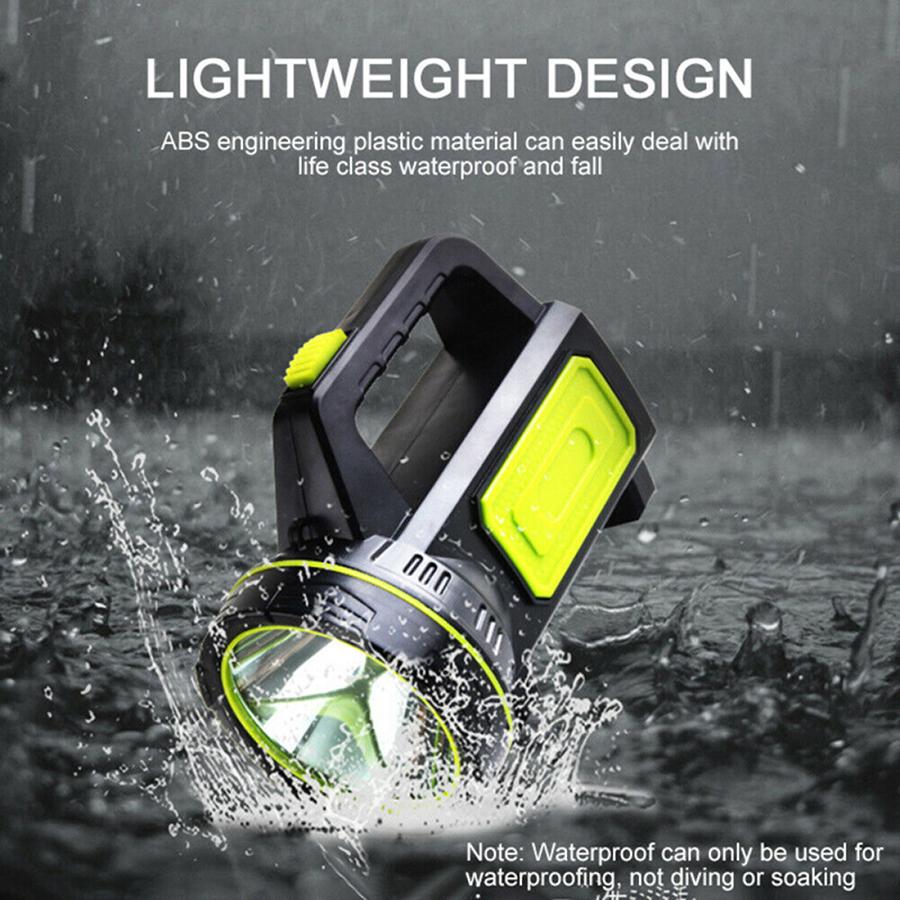 10W Super Bright LED Searchlight Handheld LED Flashlight Outdoor Waterproof