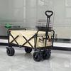 LongChan Outdoor Foldable Camping Wagon with 8-inch Off-Road Wheels