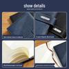 Exquisite Leather-Covered Notebook Set with Buckle - Customizable Student Diary