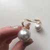 Korean Big Pearl Alloy Stud Earrings Charm Women Fashion Jewelry Party Gift