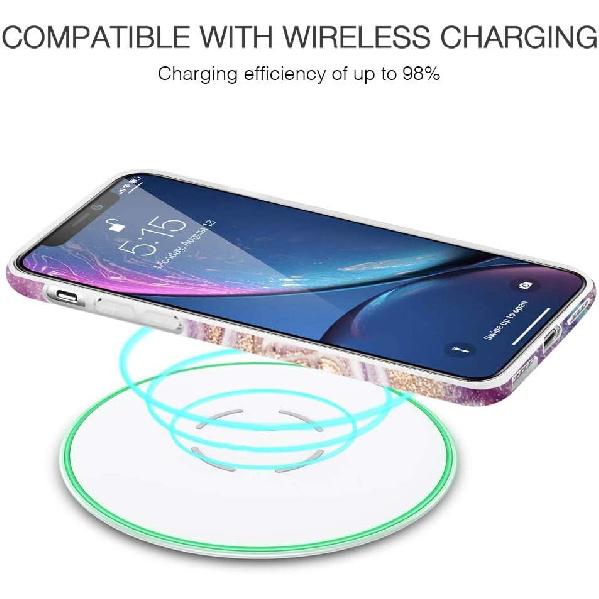 luolnh Compatible with iPhone 13 Case Marble Design Shockproof Slim Soft Silicone Bumper Cover Phone Case for iPhone 13 6.1 Inch(Abstract Purple