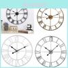 European Style Metal Wall Clock With Analog Hands For Bedroom And Office Use