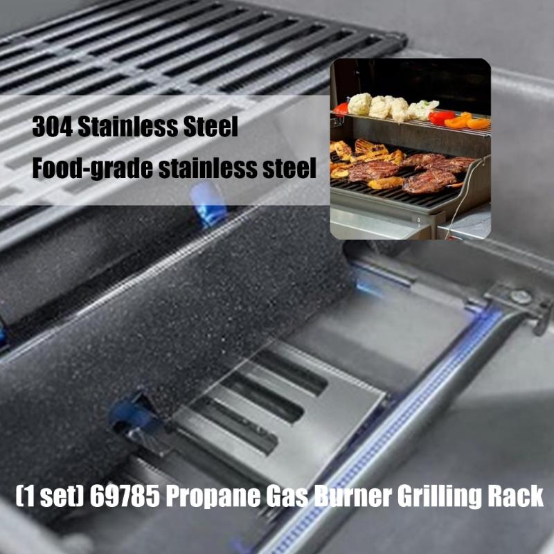 Stainless Steel Grill Burners Replacement Set for Even Heat Distribution Corrosions Resistant Outdoor Grill Components