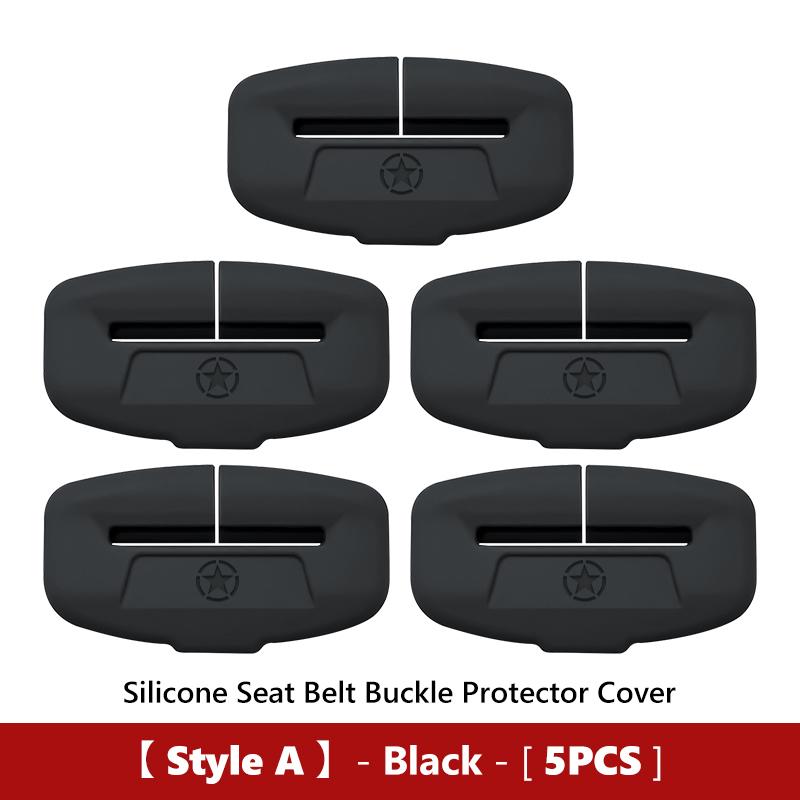 For w111 Silicone Car Seat Belt Buckle Clip Anti-Scratch Protector Cover Liberty Grand Cherokee JK Compass Grand Commander 111w