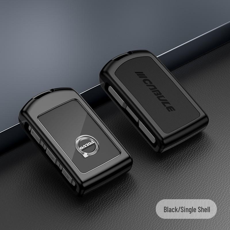 

Volvo XC40 XC60 XC90 S40 S60 S90 Car Key Bag - Alloy Leather Case with Buckle