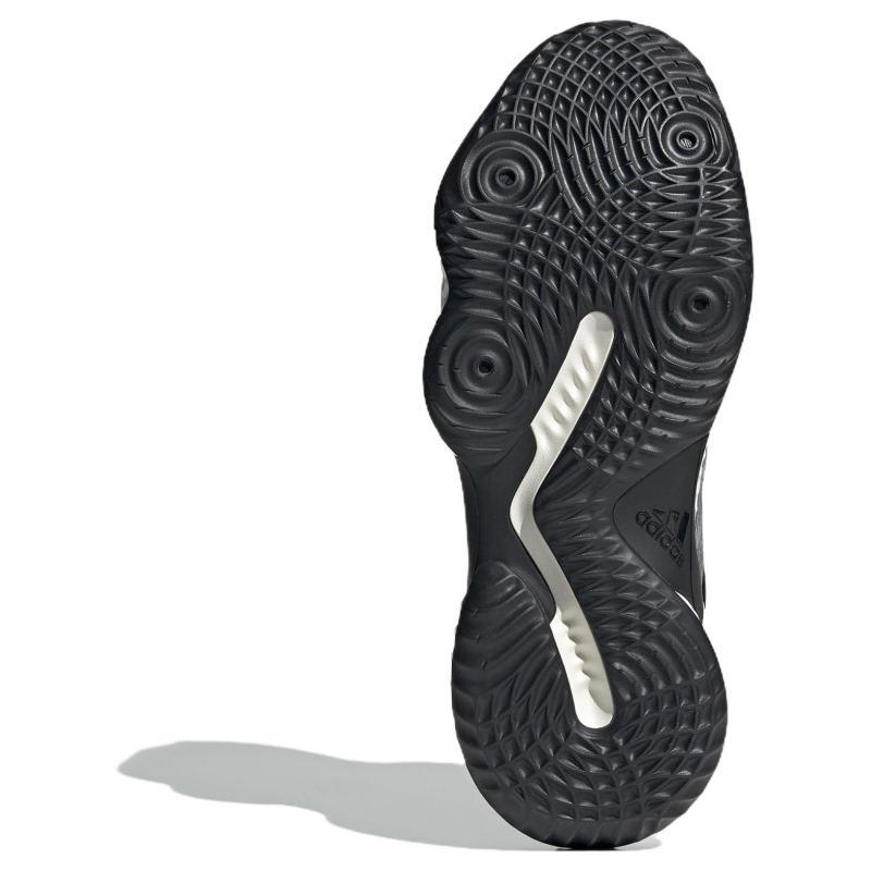 adidas Cushioning Wear-Resistant Low-Top Basketball Shoes Unisex Black Sneakers JH5838
